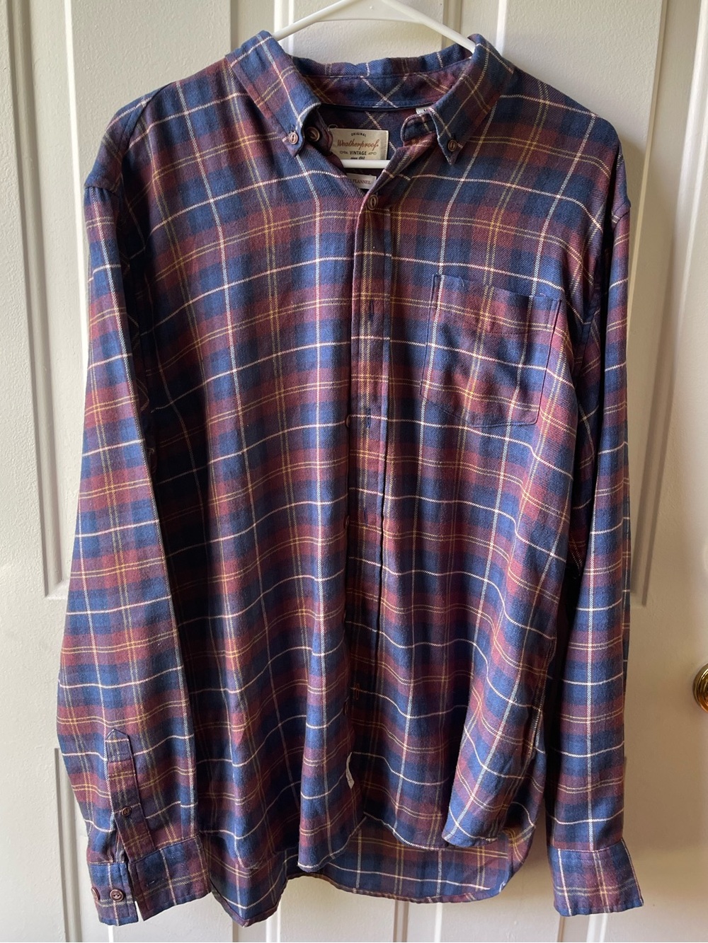 Original Weatherproof Vintage Plaid Button-Down Shirt
